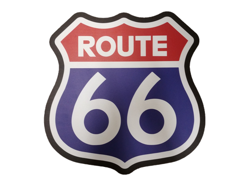 SMALL ROUTE 66 WALL SIGN