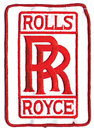 ROLLS ROYCE LOGO PATCH (X2)