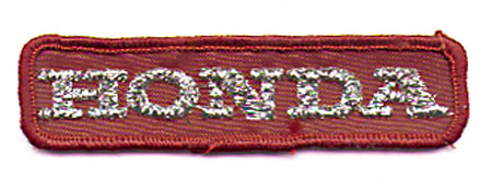 RED HONDA BADGE PATCH (HH4)
