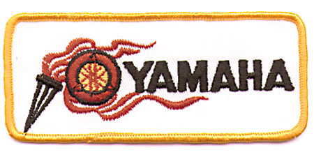 WHITE YAMAHA TORCH PATCH (U8)