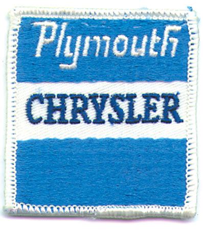 PLYMOUTH CHRYSLER PATCH (D13)