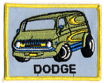 GREEN/YELLOW DODGE VAN PATCH (N13)