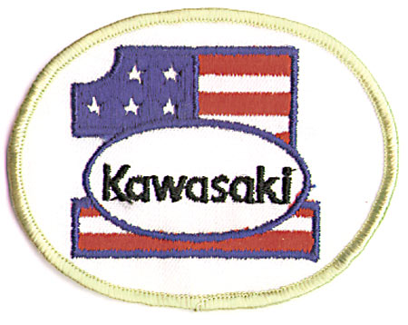 YELLOW KAWASAKI 1 PATCH (G9)