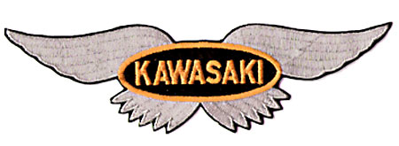 MEDIUM KAWASAKI WING PATCH (A8)