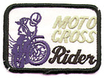 SMALL MOTOCROSS RIDER PATCH (K7)