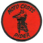 MOTOCROSS RIDER ROUND PATCH (K6)