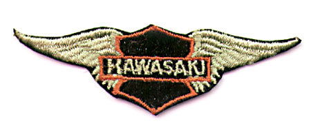 BLACK KAWASAKI WING PATCH (M11)