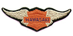 ORANGE KAWASAKI WING PATCH (M10)