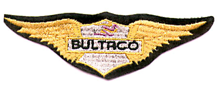 YELLOW BULTACO WING PATCH (O12)