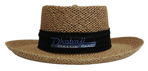 STRAW PANAMA HAT - BLACK BAND