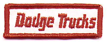 DODGE TRUCKS PATCH (C6)