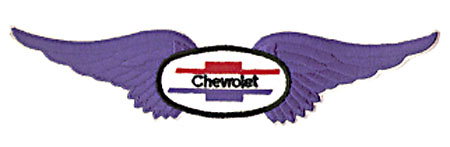 LARGE CHEVROLET LOGO WING PATCH (X4)