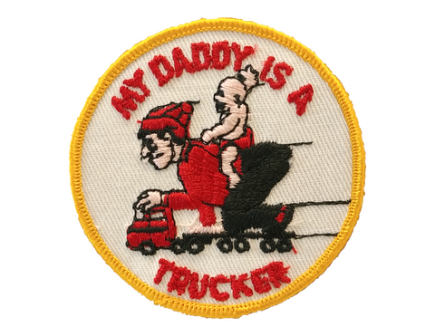 "MY DADDY IS A TRUCKER" YELLOW PATCH (JJ5)